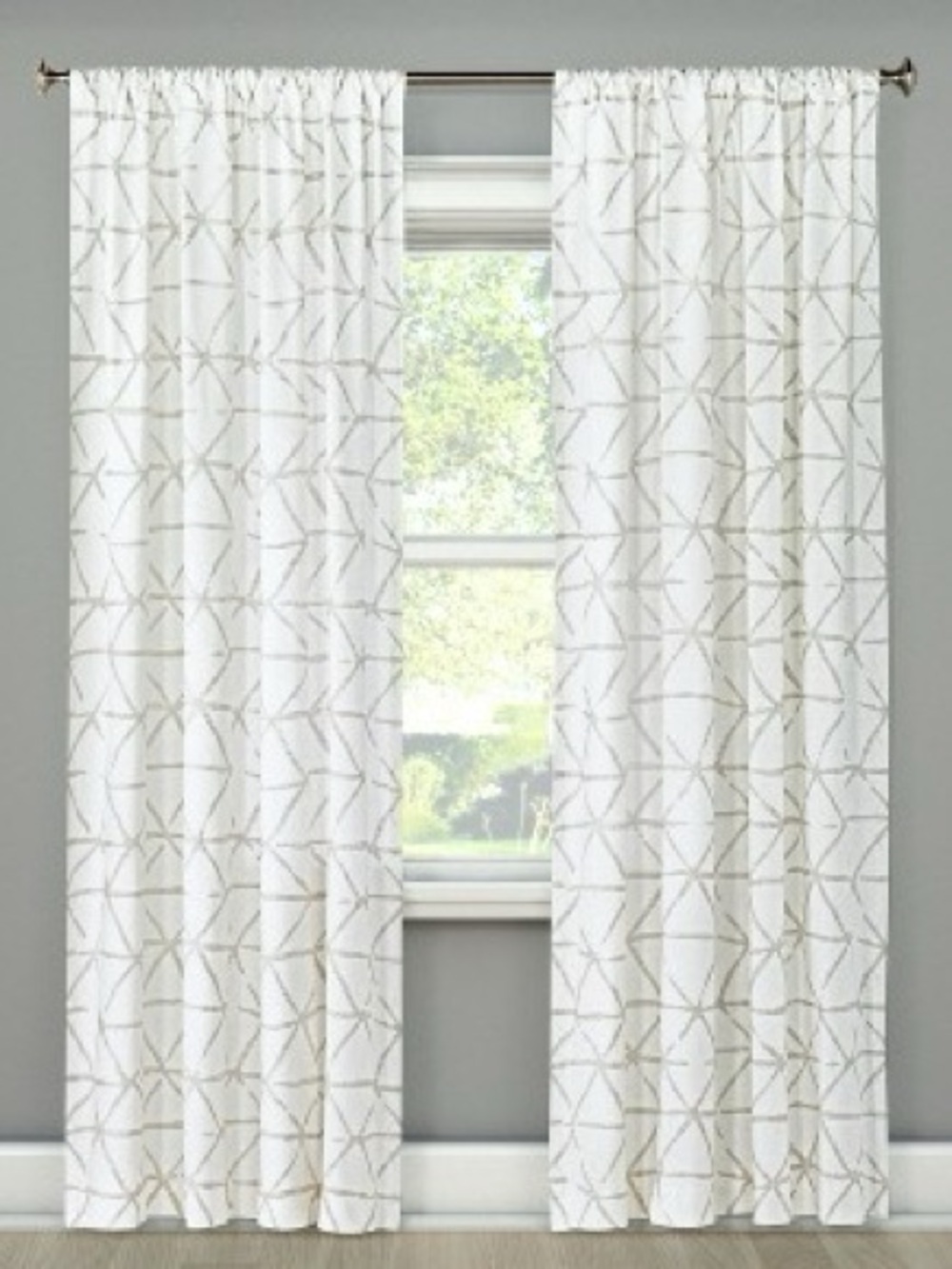 Threshold Curtains- set of 2 geometric